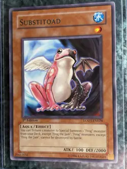 Yugioh Substitoad LODT-EN028 Light of Destruction 1st Edition Rare NM-LP - Image 5