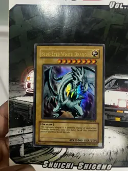 [LP] 2002 YuGiOh! LOB-001 Blue Eyes White Dragon Vintage Holo! RARE!! - Image 2