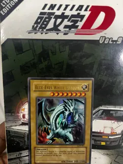 [LP] 2002 YuGiOh! LOB-001 Blue Eyes White Dragon Vintage Holo! RARE!! - Image 3