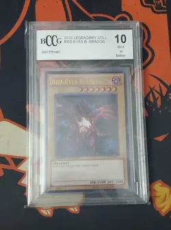 YuGiOh! BCCG 10 MINT Red-Eyes B. Dragon LC01-EN006 Legendary Coll Ultra Rare - Image 1
