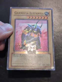 Yu-Gi-Oh! SUPER RARE GARNECIA ELEFANTIS MRD-125 MISPRINT MAJOR FOIL SHIFT HP - Image 3
