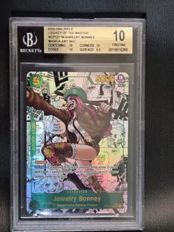 2025 One Piece Legacy of The Master OP12118 Jewelry Bonney Manga BGS 10 PRISTINE - Image 2
