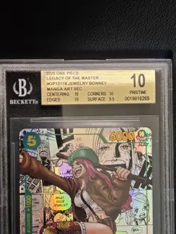 2025 One Piece Legacy of The Master OP12118 Jewelry Bonney Manga BGS 10 PRISTINE - Image 3