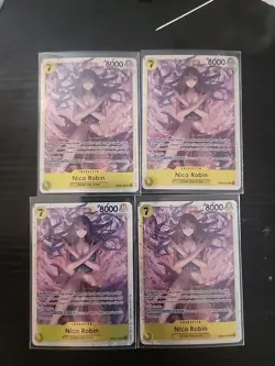 One Piece TCG 4x Nico Robin (055) EB03-055 Extra Booster: Heroines Edition Foil - Image 1