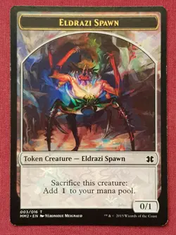 Magic The Gathering MODERN MASTERS 2015 MM2 ELDRAZI SPAWN 3 TOKEN card MTG - Image 1