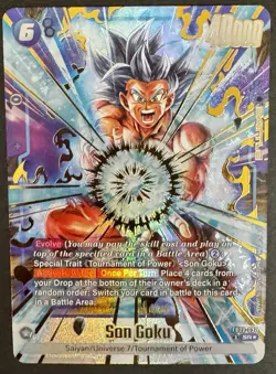 Son Goku FB09-037 Alternate Art Dual Evolution Dragon Ball Card English Fusion - Image 1