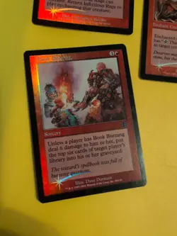 Infectious Rage,book Burning,Arcane Teachings Judgment.Old VIntage.MTG Card.FOIL - Image 4