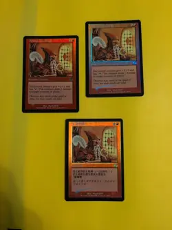 Arcane Teachings x3 1 is foreign. Enchant Judgment.Old VIntage.MTG 3 Card.FOIL - Image 1