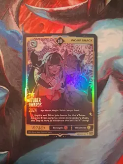 Gamer Supps VCard Vtuber Awards 2024 Promo Card 001 - Womp Snack - FULL ART 10 - Image 1