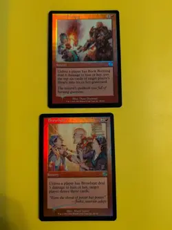 Browbeat & Book Burning. Sorcery Judgment.Old VIntage.MTG 2 Card.FOIL - Image 1