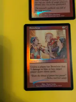 Browbeat & Book Burning. Sorcery Judgment.Old VIntage.MTG 2 Card.FOIL - Image 2