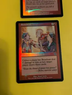 Browbeat & Book Burning. Sorcery Judgment.Old VIntage.MTG 2 Card.FOIL - Image 3