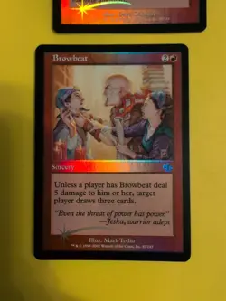 Browbeat & Book Burning. Sorcery Judgment.Old VIntage.MTG 2 Card.FOIL - Image 5