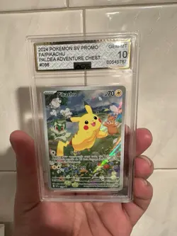 Pokemon Pikachu 088 Promo Holo Scarlet & Violet AGS 10 2024 TCG Card - Image 1