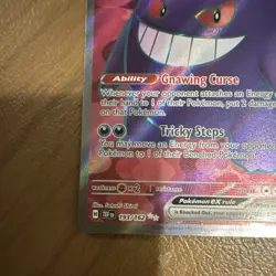 Pokemon Gengar ex 193/162 SV05: Temporal Forces Ultra Rare Full Art Holo Card - Image 3