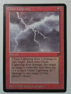 Chain Lightning *Common* Magic MtG x1 Legends SP - Image 1