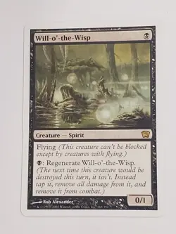 MTG Will-o'-the-Wisp (9th Edition/Black/R) - BGM - Image 1
