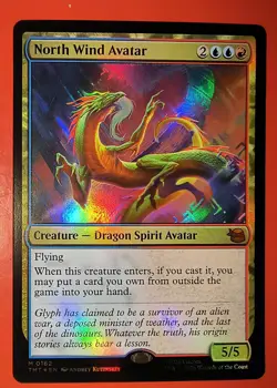 MTG, NORTH WIND AVATAR, 0162, MYTHIC, NM, TMT, BORDERLESS, FOIL FINISH - Image 1