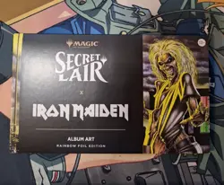 MTG SECRET LAIR X IRON MAIDEN: ALBUM ART Rainbow Foil **SEALED** - Image 1