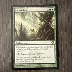Magic: The Gathering Asceticism Scars of Mirrodin Rare Green Enchantment Regular - Image 1