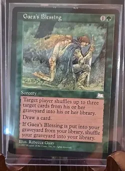 Gaea's Blessing Weatherlight MTG Regular Moderately Played - Image 3