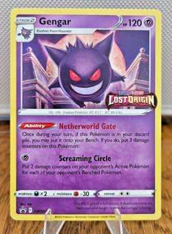 Gengar SWSH241 Black Star Promo Lost Origin Prerelease STAMP NM Pokemon Card - Image 1