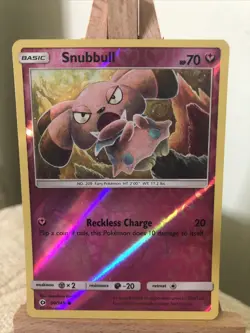Pokemon Trading Card Game Snubbull Sun And Moon Base Set Common Card #90/149 - Image 2