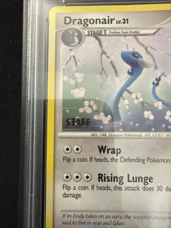 Pokemon Dragonair 52/146 State-Province-Territory Championship STAFF Promo PSA 9 - Image 2