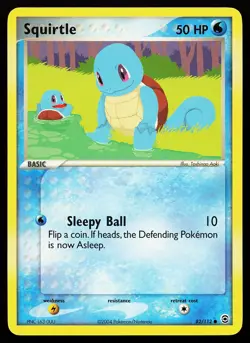Squirtle 82/112 Common FireRed & LeafGreen Pokemon Card - Image 1