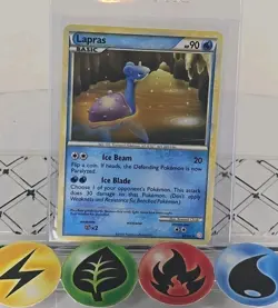 Pokemon TCG Lapras 24/123 Heartgold & Soulsilver 2010 LP - Image 1