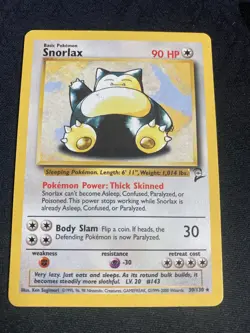 Snorlax 30/130 - Base Set 2 - Non-Holo Rare Pokemon Card - LP+ - Image 3