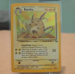 Pokemon TCG- Raichu 14/62 Holo Unlimited Fossil Set WOTC - Image 1