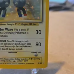 Vintage Pokemon Magneton Base Set 9/102 Holo Rare 1999-2000 LP/MP - Image 4