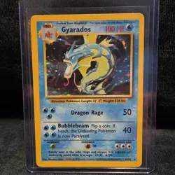 Pokemon Gyarados Base Set Holo Rare 6/102 100 HP Wizards of the Coast - Image 1