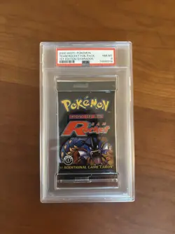 1st Edition Team Rocket Sealed Pack Graded PSA 8 Mint Pokemon vintage - Image 1