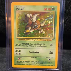 Pokemon Pinsir Jungle Holo Rare Unlimited 9/64 60 HP Wizards of the Coast - Image 1