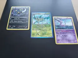 3x Umbreon, Leafeon Holo, Espeon Vintage Eeveelution Pokemon Karten Sammlung| EN - Image 3