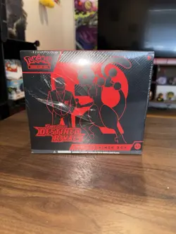Pokemon TCG Destined Rivals ETB SLIGHTLY DAMAGED PLASTIC** - Image 2