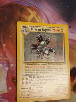 Pokemon TCG Lt. Surge's Magneton 8/132 Holo Rare Gym Heroes Lightly Played - Image 3