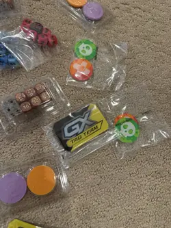 Pokemon ETB Dice And Marker Lot Of 12 ETB Dice Sets +Markers +coins - Image 4