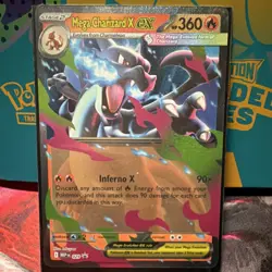 Pokemon Mega Charizard X EX Mega Evolutions Blackstar Promo 029 - Image 1