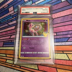 PSA 10 HOLO MEW 011/025 POKEMON CELEBRATIONS 2021 LOW POP - Image 1