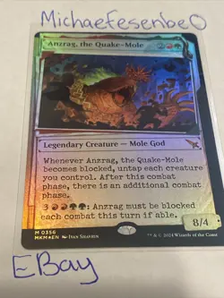 Magic the Gathering MTG Anzrag, the Quake-Mole x1 Mythic Showcase Card foil - Image 1