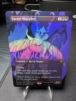 MTG Faerie Macabre #0134 Special Guest Lorwyn Eclipsed Foil Mythic Rare NM - Image 1