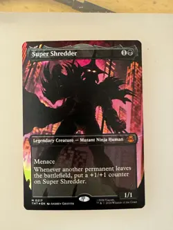 Super Shredder Foil TMNT Universes Beyond Legendary MTG - Image 1