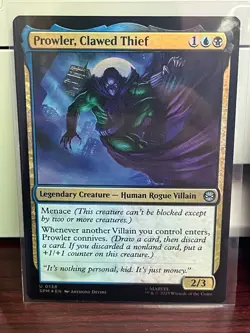 Prowler, Clawed Thief - Marvel’s Spider-Man (SPM) - MTG - FOIL - Image 1