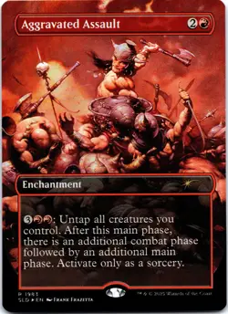 Aggravated Assault (Rainbow Foil) 1983 Secret Lair Drop Series NM MTG - Image 1