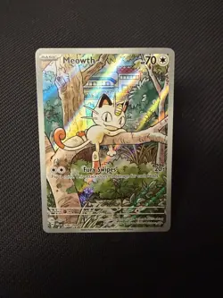 Meowth 106/094 NM Pokemon TCG Phantasmal Flames Illustration Rare Holo - Image 1