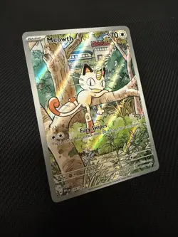 Meowth 106/094 NM Pokemon TCG Phantasmal Flames Illustration Rare Holo - Image 2