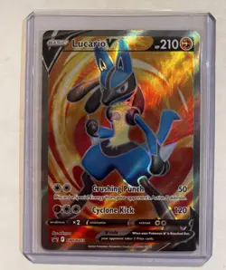 Pokemon TCG Lucario V SWSH Black Star Promos SWSH213 Holo Promo NM - Image 2